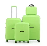 סט מזוודות  קשיחות בלתי שבירות  4 יח' 28/24/20/14 Swiss Brazil בצבע ירוק זוהר