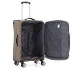 ⁦סט מזוודות בד  3 יח'  28|24|20  Swiss Royal Brooklyn  נפח מוגדל צבע חאקי⁩ – תמונה ⁦5⁩