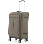 ⁦סט מזוודות בד  3 יח'  28|24|20  Swiss Royal Brooklyn  נפח מוגדל צבע חאקי⁩ – תמונה ⁦3⁩