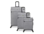 ⁦סט מזוודות בד קלות 3 יח' 30/25/20 מבית IT Luggage דגם CIRCULATOR בצבע אפור פיל⁩ – תמונה ⁦2⁩