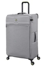 ⁦סט מזוודות בד קלות 3 יח' 30/25/20 מבית IT Luggage דגם CIRCULATOR בצבע אפור פיל⁩ – תמונה ⁦5⁩