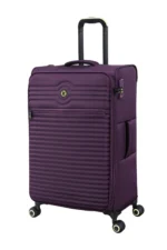 ⁦סט מזוודות בד קלות 3 יח' 30/25/20 מבית IT Luggage דגם CIRCULATOR בצבע סגול שזיף⁩ – תמונה ⁦3⁩