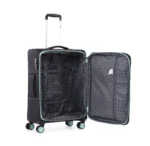 ⁦סט 3 מזוודות בד במשקל נוצה 28/24/20 אינץ Swiss Royal דגם C-lite בצבע שחור⁩ – תמונה ⁦6⁩