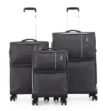 סט 3 מזוודות בד במשקל נוצה 28/24/20 אינץ Swiss Royal דגם C-lite בצבע אפור