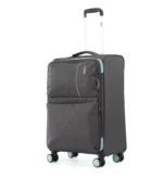 ⁦סט 3 מזוודות בד במשקל נוצה 28/24/20 אינץ Swiss Royal דגם C-lite בצבע אפור⁩ – תמונה ⁦3⁩