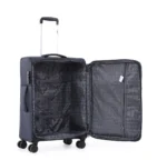 ⁦סט 3 מזוודות בד במשקל נוצה 28/24/20 אינץ Swiss Royal דגם C-lite בצבע נייבי⁩ – תמונה ⁦6⁩