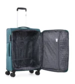 סט 3 מזוודות בד במשקל נוצה 28/24/20 אינץ Swiss Royal דגם C-lite בצבע טורקיז – תמונה 6