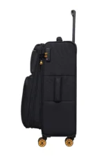 סט מזוודות בד הקלות בעולם 3 יח' 30/25/20 מבית IT Luggage דגם COMPARTMENT בצבע שחור – תמונה 5