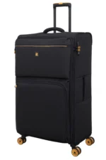 סט מזוודות בד הקלות בעולם 3 יח' 30/25/20 מבית IT Luggage דגם COMPARTMENT בצבע שחור – תמונה 6