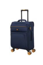 ⁦סט מזוודות בד הקלות בעולם  3 יח' 30/25/20 מבית IT Luggage דגם COMPARTMENT בצבע כחול כהה⁩ – תמונה ⁦4⁩