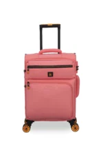 סט מזוודות בד הקלות בעולם 3 יח' 30/25/20 מבית IT Luggage דגם COMPARTMENT בצבע ורוד – תמונה 3