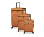 סט מזוודות בד הקלות בעולם 3 יח' 30/25/20 מבית IT Luggage דגם COMPARTMENT בצבע כתום – תמונה 2