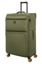 סט מזוודות בד הקלות בעולם 3 יח' 30/25/20 מבית IT Luggage דגם COMPARTMENT בצבע ירוק – תמונה 4