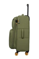 סט מזוודות בד הקלות בעולם 3 יח' 30/25/20 מבית IT Luggage דגם COMPARTMENT בצבע ירוק – תמונה 5