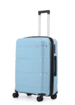 ⁦טרולי עליה למטוס 20 אינץ' מתרחבת Swiss Royal California  בצבע ג'ינס⁩ – תמונה ⁦5⁩