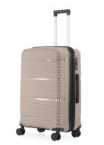 ⁦סט מזוודות קשיחות בלתי שבירות 3 יח'  30/25/20 Swiss Royal California  בצבע שמפנייה⁩ – תמונה ⁦3⁩