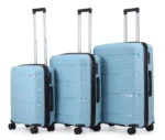 סט מזוודות קשיחות בלתי שבירות 3 יח' 30/25/20 Swiss Royal California בצבע ג'ינס – תמונה 2