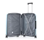 סט מזוודות קשיחות בלתי שבירות 3 יח' 30/25/20 Swiss Royal California בצבע ג'ינס – תמונה 6