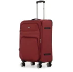 ⁦סט מזוודות בד 3 יח' 28| 24|20 Swiss Voyager Castlegate נפח מוגדל צבע בורדו⁩ – תמונה ⁦4⁩