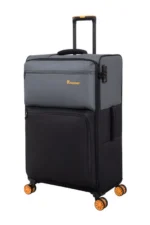 ⁦סט 4 מזוודות בד במשקל נוצה דגם Duo-Tone מבית IT Luggage צבע שחור 32/28/24/20⁩ – תמונה ⁦5⁩