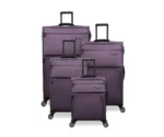 ⁦סט 4 מזוודות בד במשקל נוצה דגם Duo-Tone מבית IT Luggage צבע סגול 32/28/24/20⁩ – תמונה ⁦2⁩