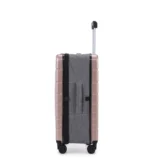 ⁦מזוודת טרולי 20" מתקפלת עליה למטוס דגם XFOLD מבית Swiss Voyager בצבע רוז גולד⁩ – תמונה ⁦2⁩