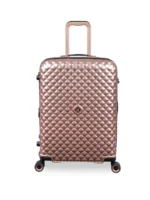 ⁦סט 5 מזוודות יוקרה בלתי שבירות Glitzy מבית IT Luggage - חלקים בגדלים 32″ / 28″ / 24″ / 20″ + תיק איפור תואם צבע רוז⁩ – תמונה ⁦4⁩