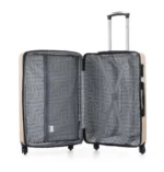 סט מזוודות קשיחות 4 יח' /28/24/19/17 אינץ' Swiss Voyager Lisbon בצבע שמפנייה – תמונה 4