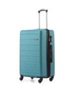 ⁦סט מזוודות קשיחות 4 יח' /28/24/19/17 אינץ' Swiss Voyager Lisbon בצבע ירוק בקבוק⁩ – תמונה ⁦3⁩