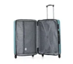 ⁦סט מזוודות קשיחות 4 יח' /28/24/19/17 אינץ' Swiss Voyager Lisbon בצבע ירוק בקבוק⁩ – תמונה ⁦4⁩