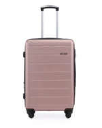 סט מזוודות קשיחות 4 יח' /28/24/19/17 אינץ' Swiss Voyager Lisbon בצבע רוז גולד – תמונה 4