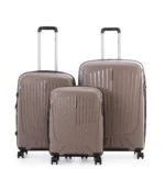 סט מזוודות קשיחות בלתי שבירות 3 יח' Swiss Royal Monaco 28/24/20 בצבע שמפנייה