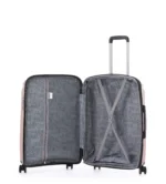 ⁦סט מזוודות קשיחות בלתי שבירות 3 יח' Swiss Royal Monaco 28/24/20 בצבע רוז גולד⁩ – תמונה ⁦5⁩