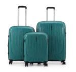 סט מזוודות קשיחות בלתי שבירות 3 יח' Swiss Royal Monaco 28/24/20 בצבע טורקיז
