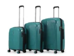 ⁦סט מזוודות קשיחות בלתי שבירות 3 יח' Swiss Royal Monaco 28/24/20 בצבע טורקיז⁩ – תמונה ⁦2⁩