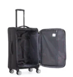 ⁦סט 3 מזוודות בד קלות  28| 24|20 אינץ' Swiss Voyager Alpine צבע שחור⁩ – תמונה ⁦5⁩