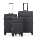 סט 3 מזוודות בד קלות  28| 24|20 אינץ' Swiss Voyager Alpine צבע אפור