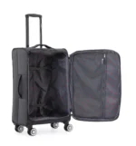 ⁦סט 3 מזוודות בד קלות  28| 24|20 אינץ' Swiss Voyager Alpine צבע אפור⁩ – תמונה ⁦3⁩