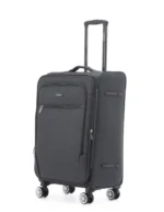 ⁦סט 3 מזוודות בד קלות  28| 24|20 אינץ' Swiss Voyager Alpine צבע אפור⁩ – תמונה ⁦5⁩