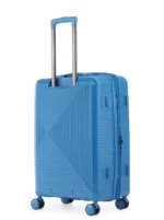 ⁦סט מזוודות קשיחות בלתי שבירות במגוון צבעים 20/26/30 אינץ Swiss Boston - תיק איפור במתנה בצבע כחול⁩ – תמונה ⁦5⁩