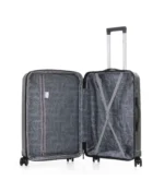 ⁦סט מזוודות קשיחות בלתי שבירות 3 יח' Swiss Voyager New York 28/24/20 בצבע שחור⁩ – תמונה ⁦6⁩