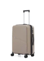 סט מזוודות קשיחות בלתי שבירות 3 יח' Swiss Voyager New York 28/24/20 בצבע שמפנייה – תמונה 3