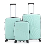 סט מזוודות קשיחות בלתי שבירות 3 יח' Swiss Voyager New York 28/24/20 בצבע מנטה