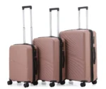 סט מזוודות קשיחות בלתי שבירות 3 יח' Swiss Voyager New York 28/24/20 בצבע רוז גולד – תמונה 2