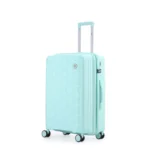 ⁦סט מזוודות קשיחות בלתי שבירות 20/24/28 אינץ' Swiss Royal Porto - תיק איפור במתנה צבע מנטה⁩ – תמונה ⁦3⁩