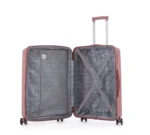 ⁦סט מזוודות קשיחות בלתי שבירות 20/24/28 אינץ' Swiss Royal Porto - תיק איפור במתנה צבע רוז גולד⁩ – תמונה ⁦6⁩