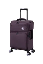 ⁦סט 3 מזוודות בד במשקל נוצה דגם Simultaneous מבית IT Luggage – גדלים 30/25/20 אינץ’ – בצבע סגול⁩ – תמונה ⁦2⁩