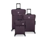 ⁦סט 3 מזוודות בד במשקל נוצה דגם Simultaneous מבית IT Luggage – גדלים 30/25/20 אינץ’ – בצבע סגול⁩ – תמונה ⁦4⁩