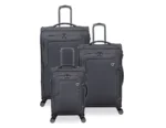סט מזוודות בד קלות 3 יח' 30/25/20 מבית IT Luggage דגם TELEPORTED בצבע אפור פחם