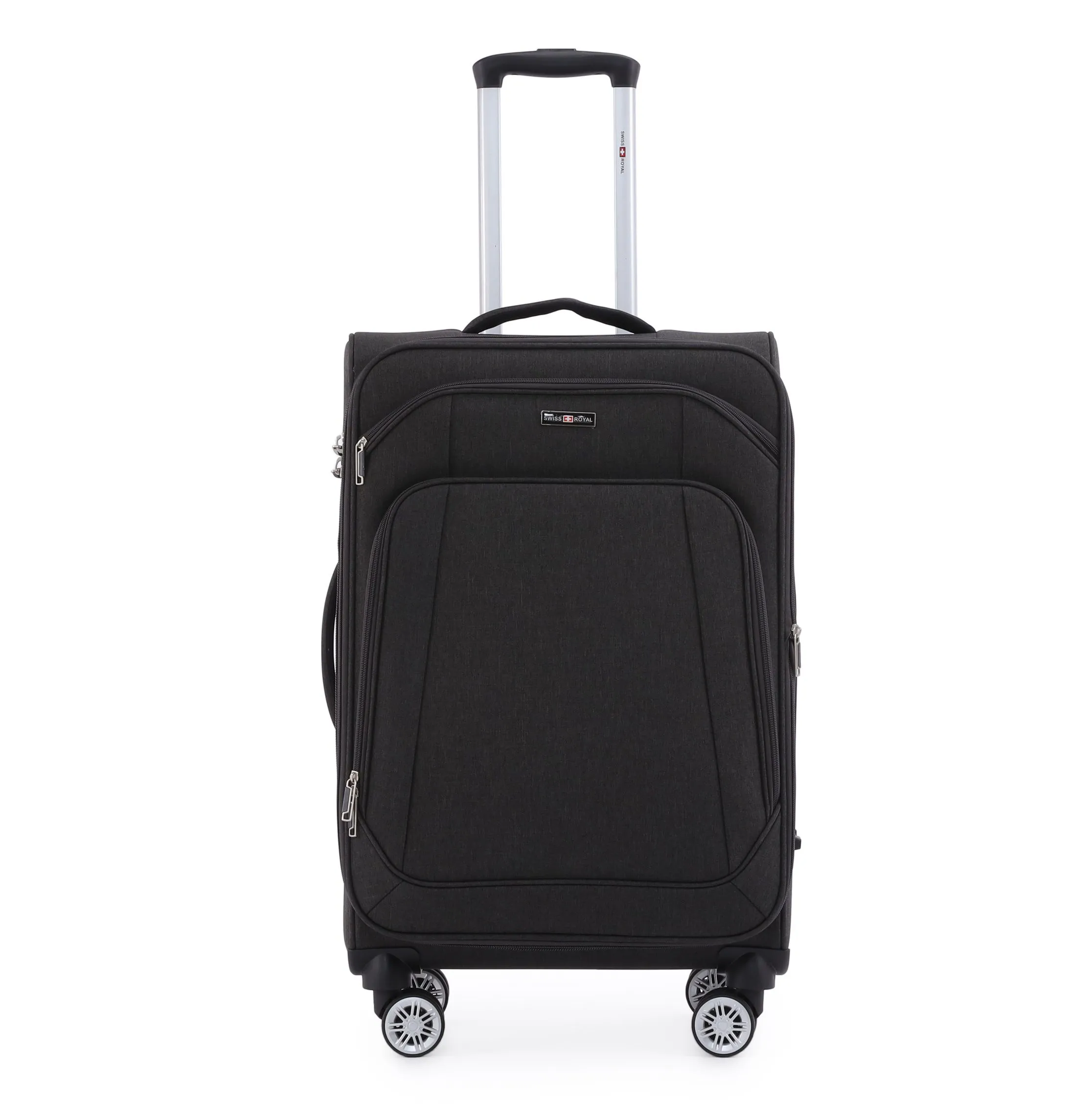 Tokyo32Black_150720251847415920.webp Swiss Royal Tokyo מזוודת בד גדולה 32 אינץ' בצבע שחור – תמונה 1